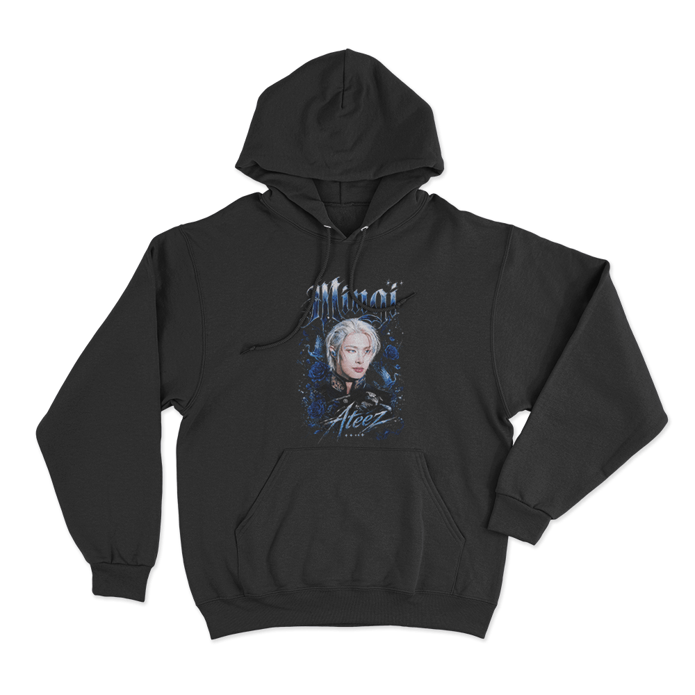 Ateez Mingi Unisex Hoodie Black Ateez Mingi Unisex Hoodie Black