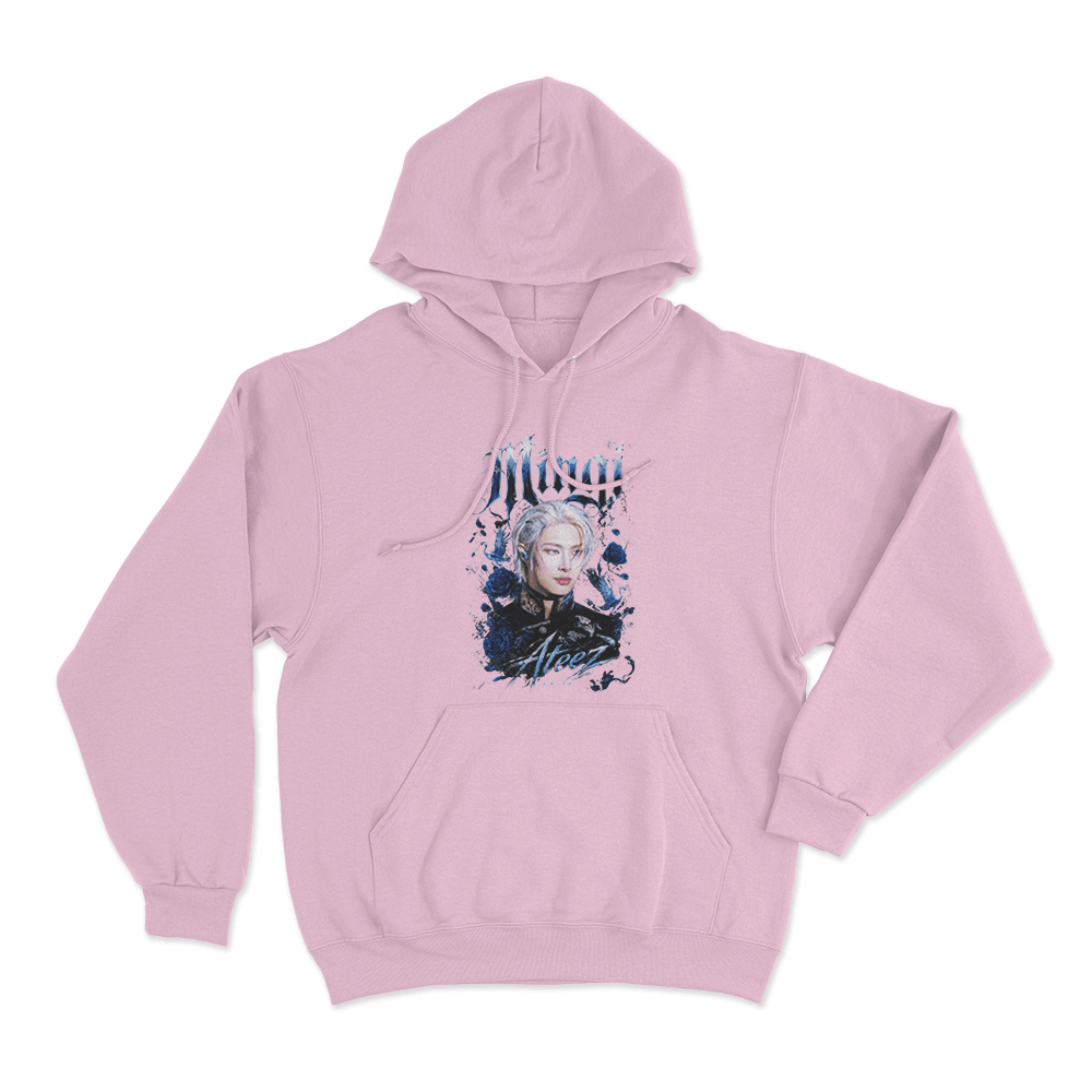 Ateez Mingi Unisex Hoodie Pink Ateez Mingi Unisex Hoodie Pink
