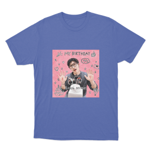Birthday Mingi Unisex T Shirt Blue