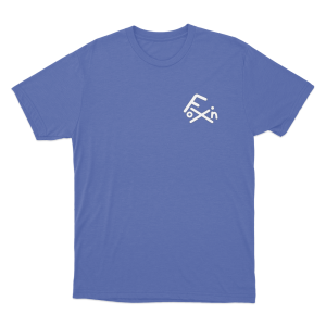 Fix On Logo Unisex T Shirt Blue