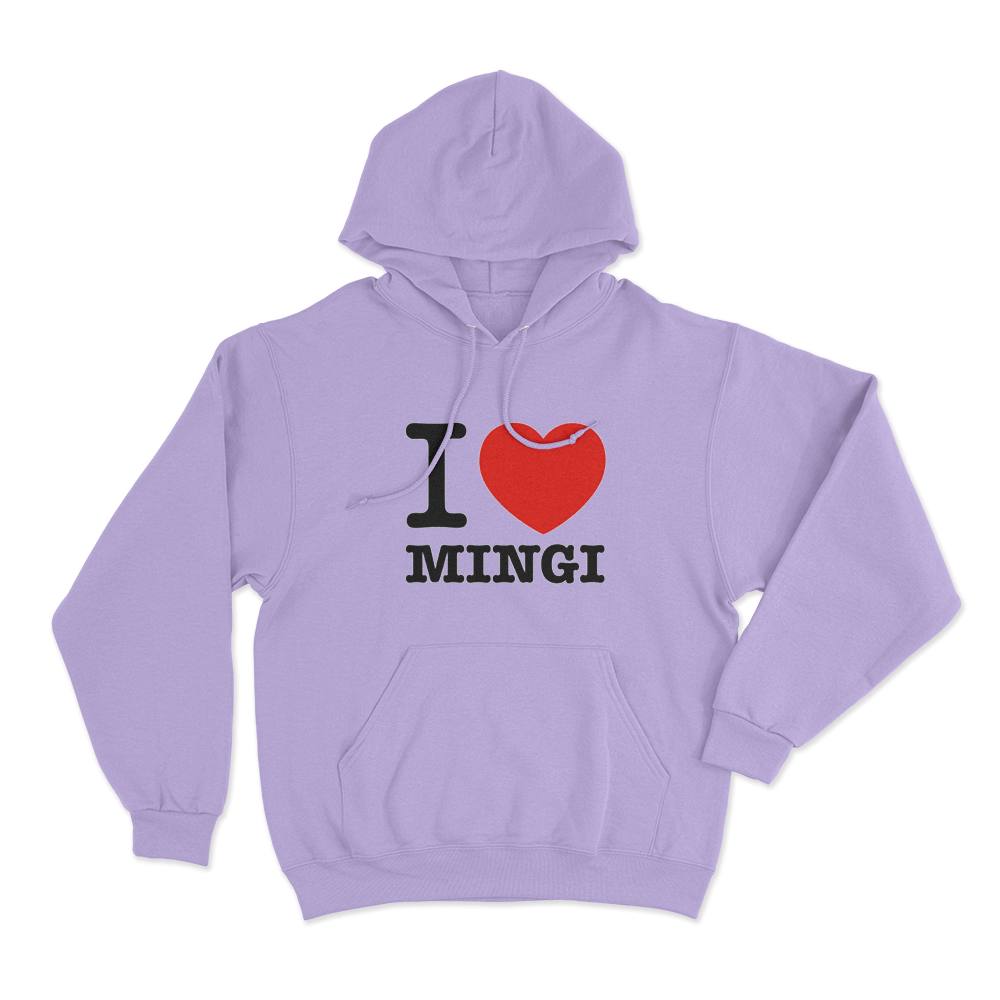 I love Ateez Mingi Unisex Hoodie Purple I love Ateez Mingi Unisex Hoodie Purple