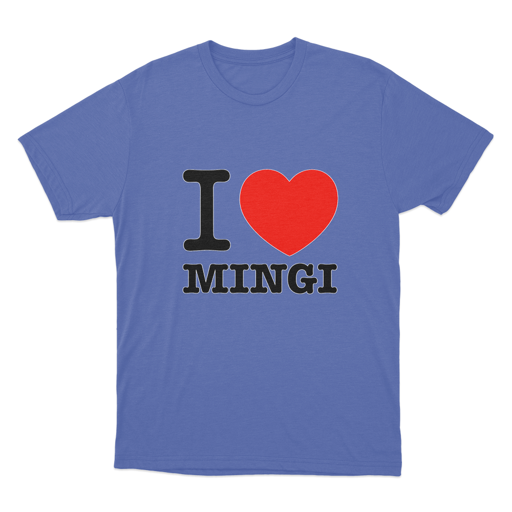 I love Ateez Mingi Unisex T Shirt Blue I love Ateez Mingi Unisex T Shirt Blue