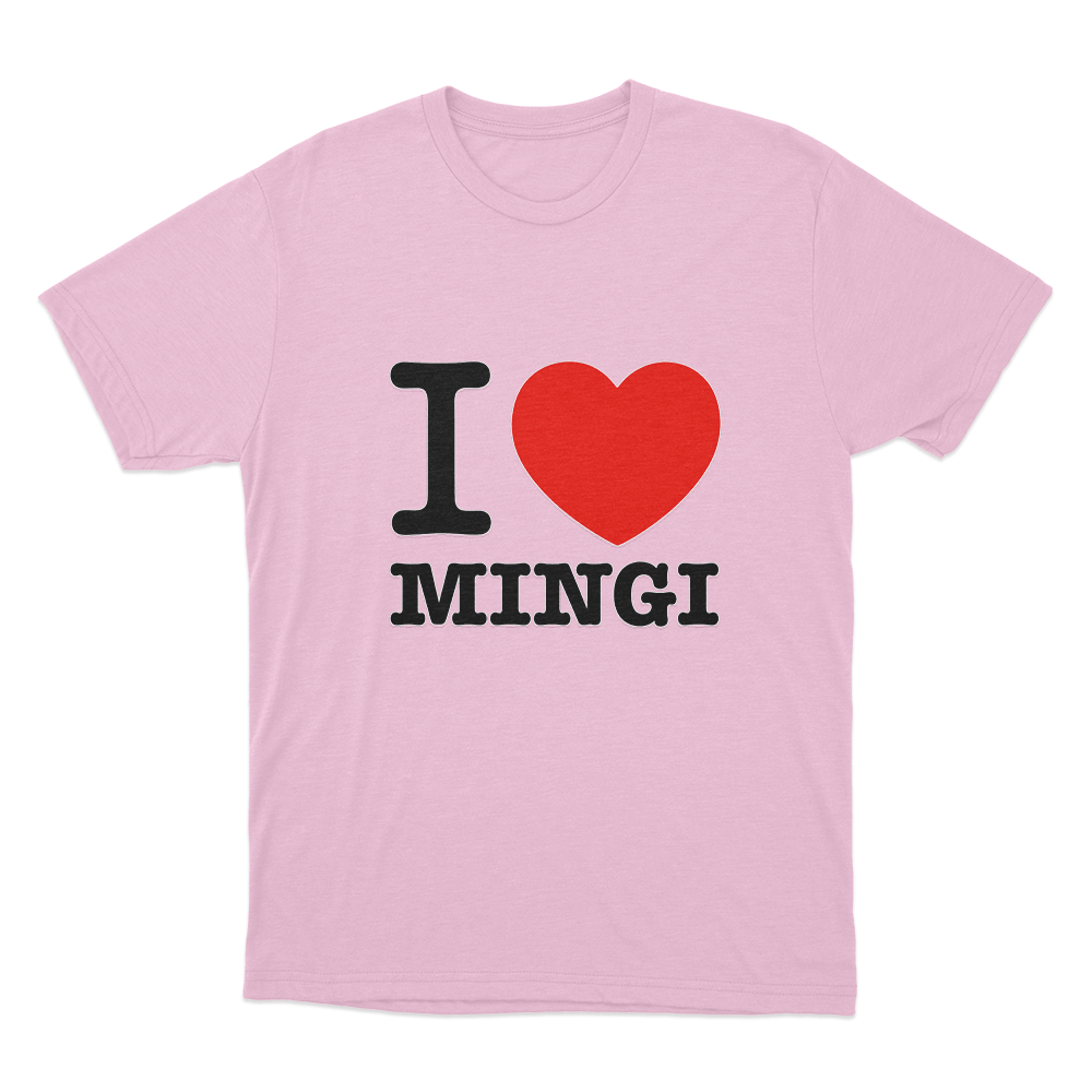 I love Ateez Mingi Unisex T Shirt Pink I love Ateez Mingi Unisex T Shirt Pink