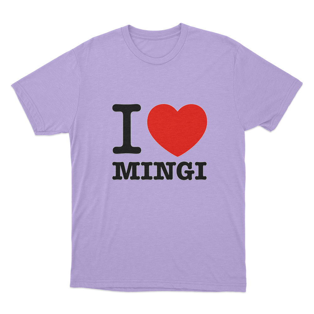 I love Ateez Mingi Unisex T Shirt Purple I love Ateez Mingi Unisex T Shirt Purple