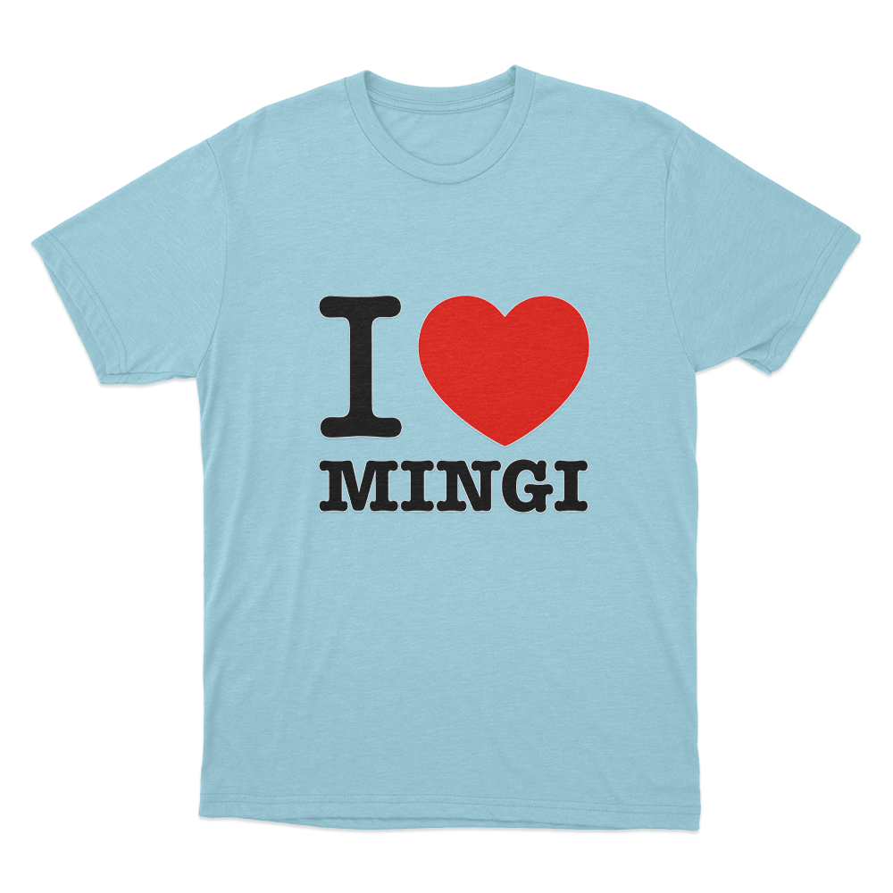 I love Ateez Mingi Unisex T Shirt Sky Blue I love Ateez Mingi Unisex T Shirt Sky Blue