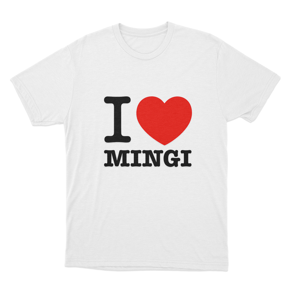 I love Ateez Mingi Unisex T Shirt White I love Ateez Mingi Unisex T Shirt White