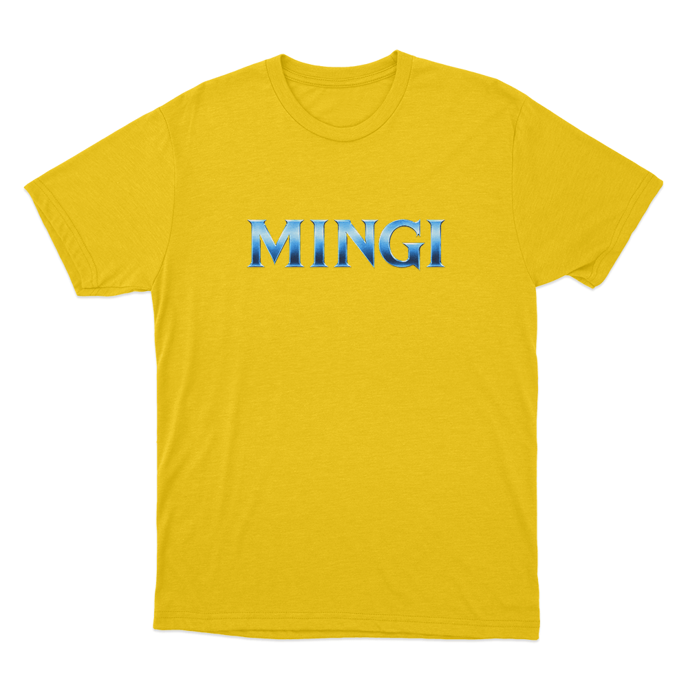 Mingi Unisex T Shirt Yellow Mingi Unisex T Shirt Yellow